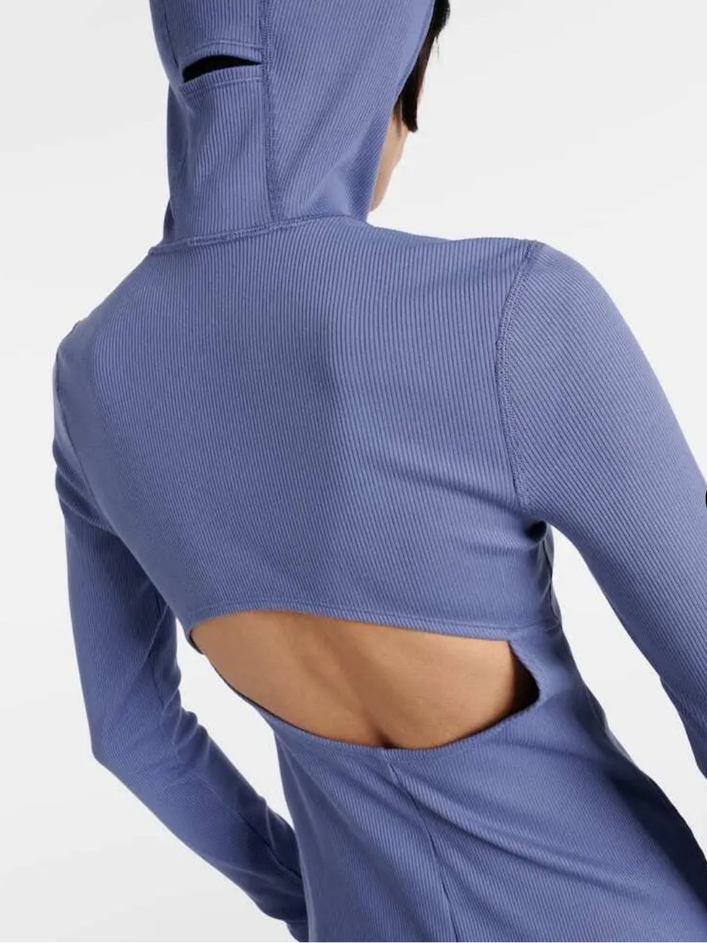 EUC Alo Yoga Alosoft Frontrunner Ribbed-Knit Top - Size XS